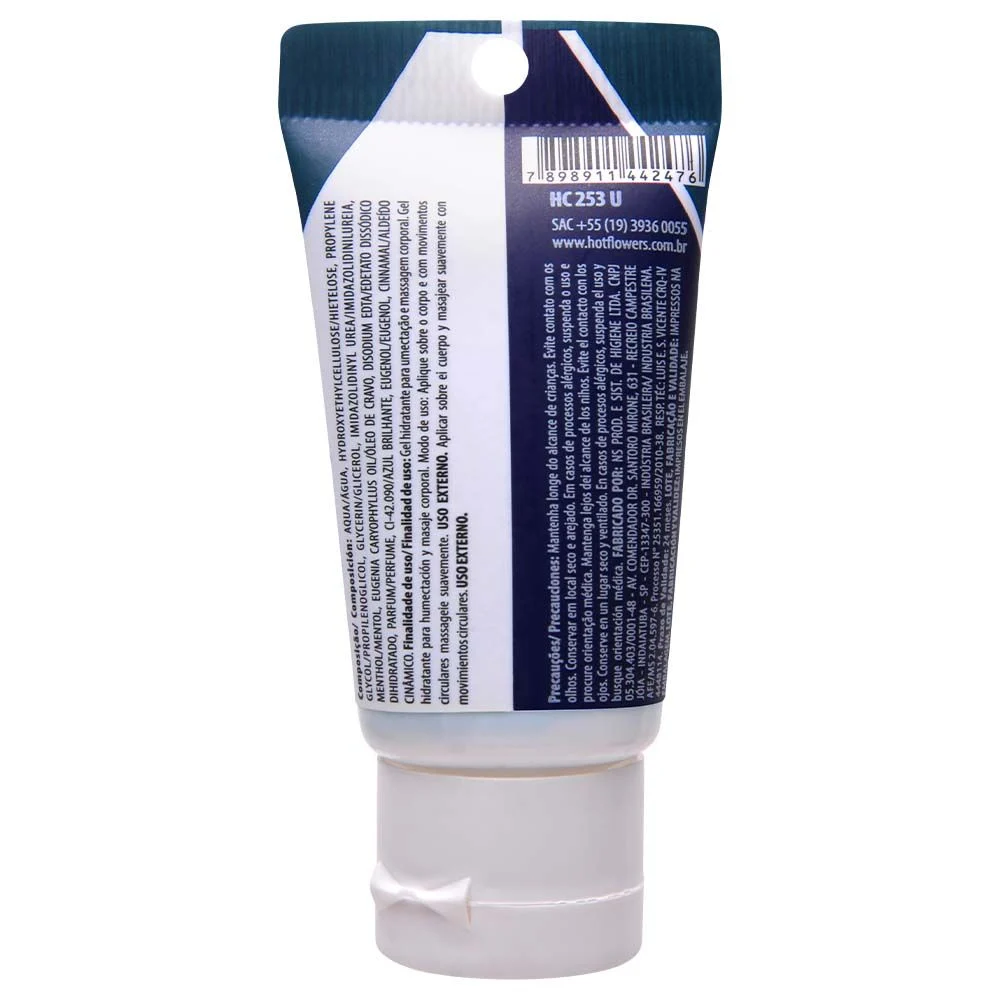 Hardelay Retardador Bisnaga Azul 25G Hot Flowers - Imagem 3