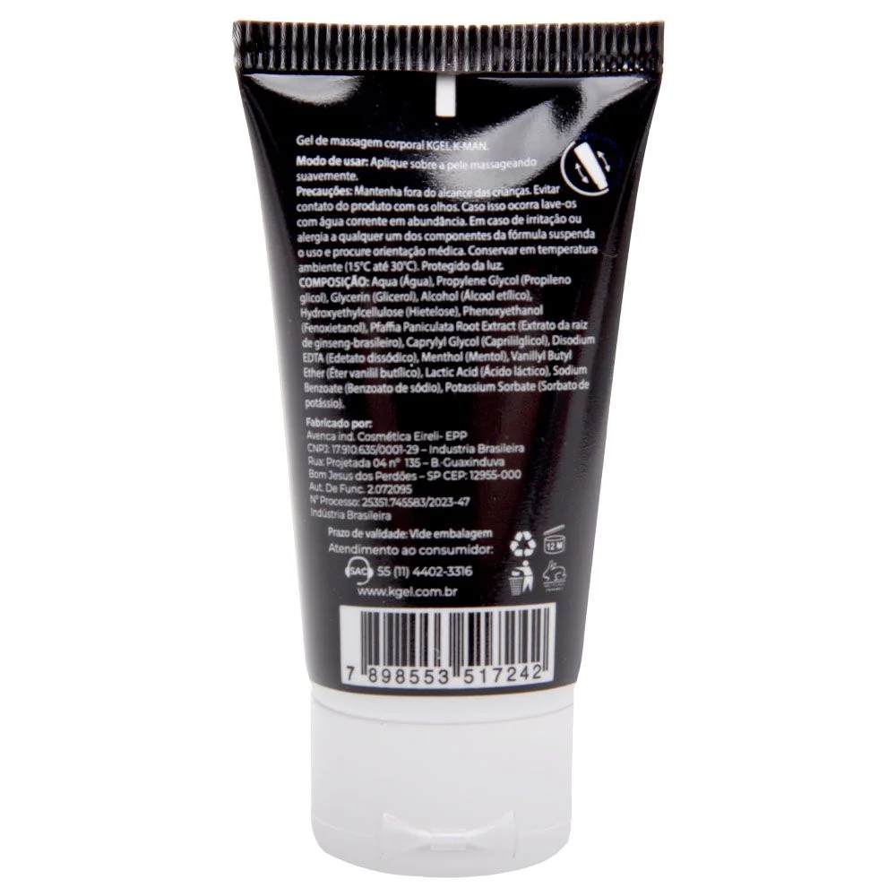 K-Man Intensificador Masculino 20Ml Kgel - Imagem 3