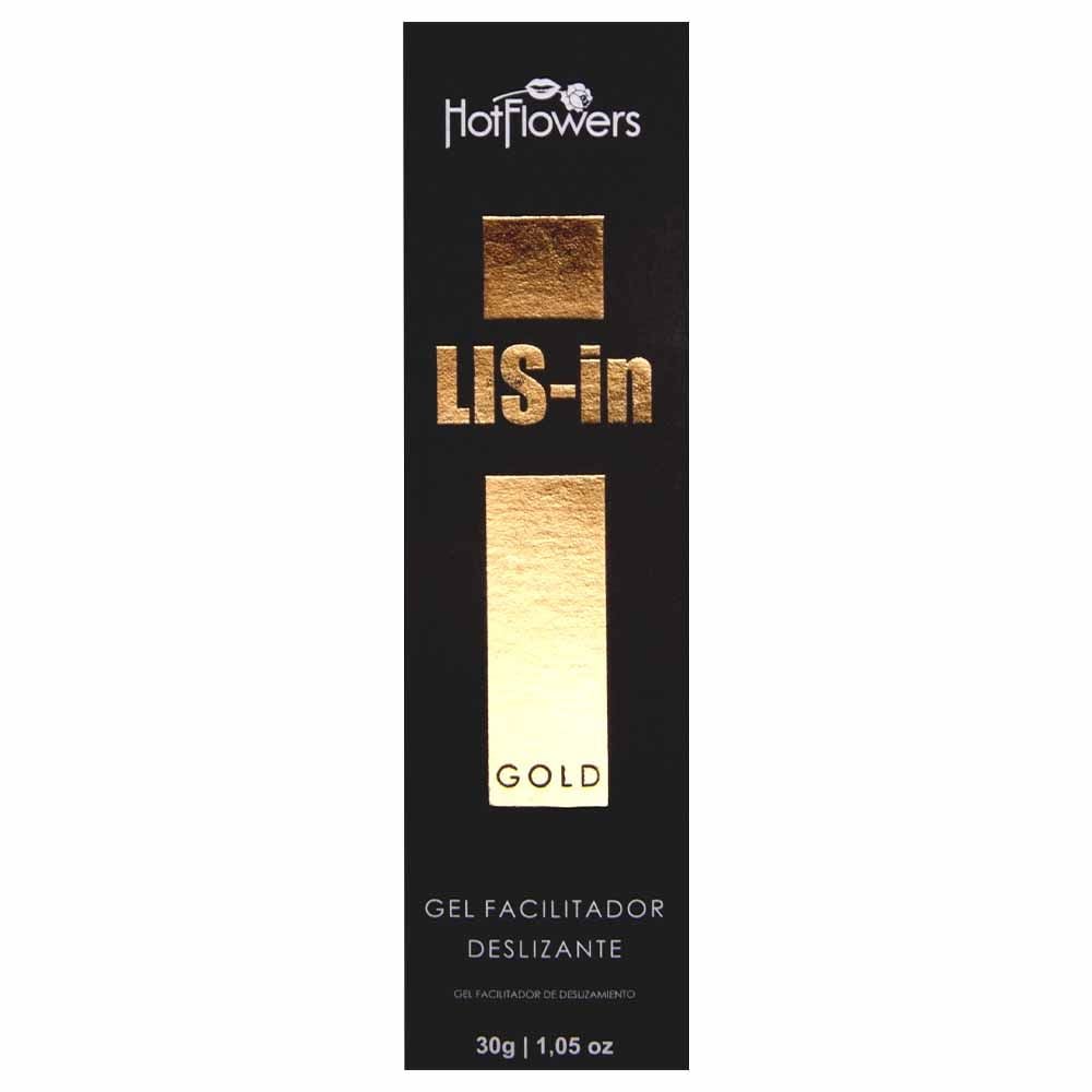 Lis-In Gold Gel Anal Facilitador 30G Hot Flowers - Imagem 3