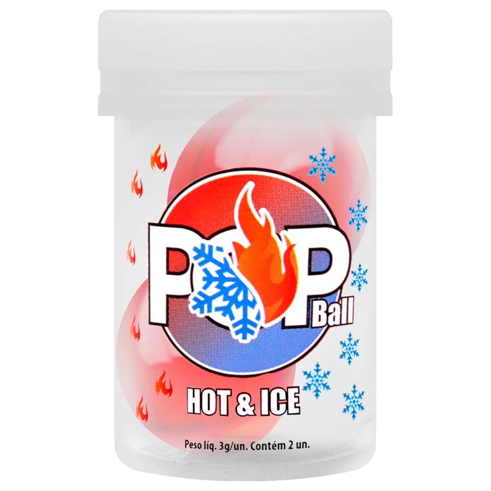 Pop Ball Bolinha Lubrificante Hot Ice Sensual Love