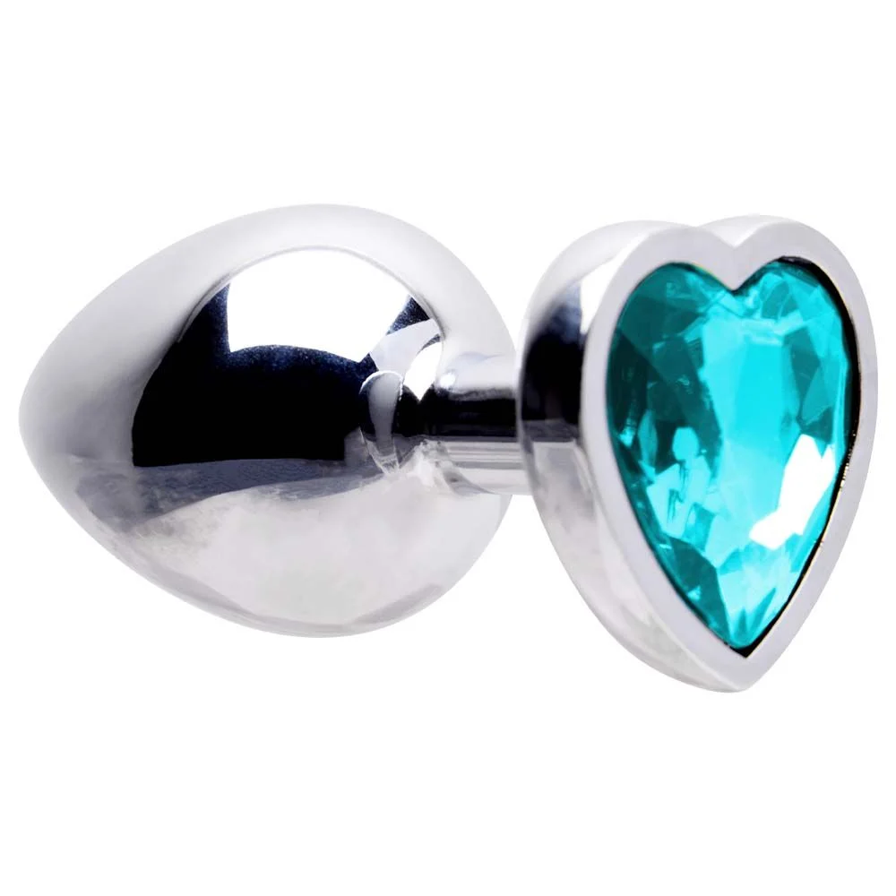 Plug Anal Aço Coração G 9 X 4Cm Sexy Import - Imagem 3