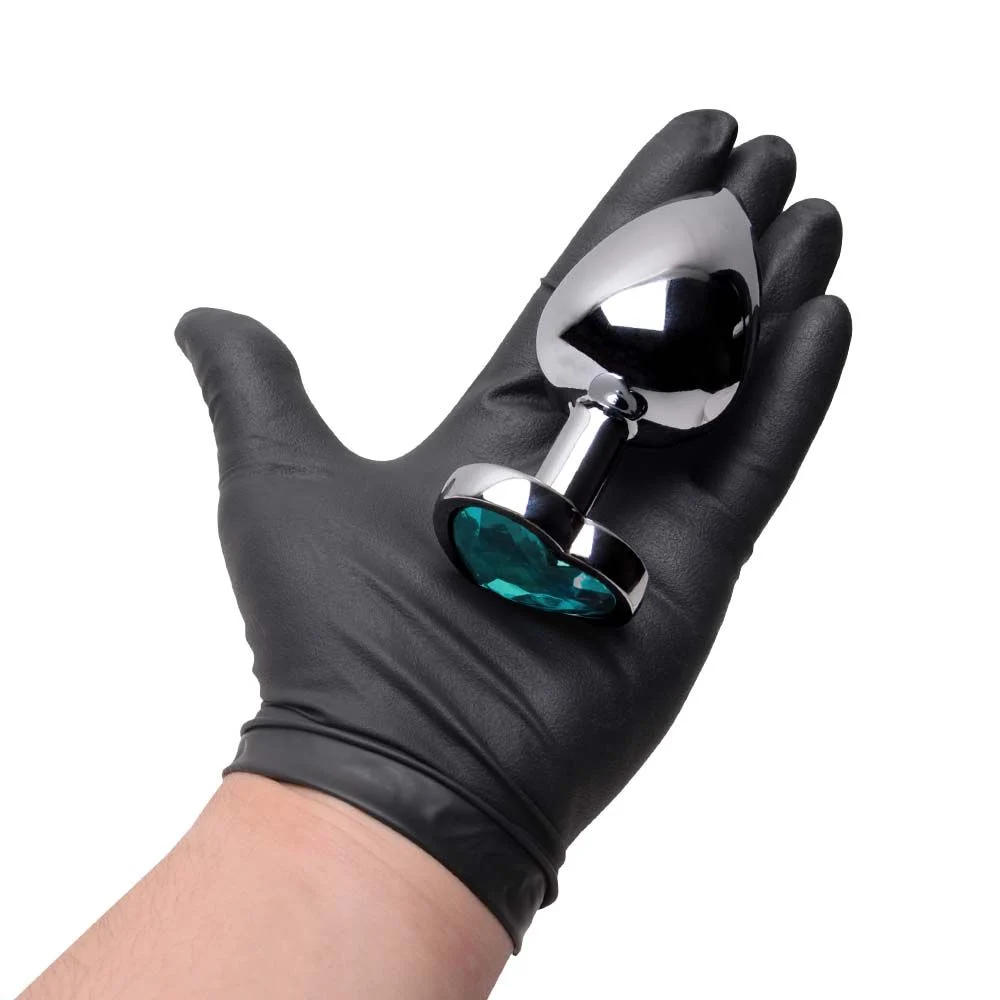 Plug Anal Aço Coração G 9 X 4Cm Sexy Import - Imagem 2