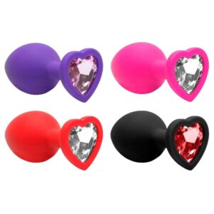 Plug Anal Silicone Coração M Sexy Import