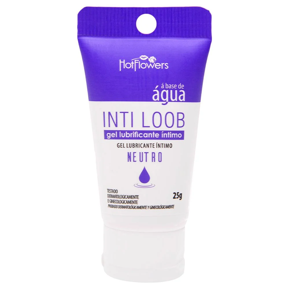 Inti Loob Lubrificante Bisnaga Lilás 25G Hot Flowers