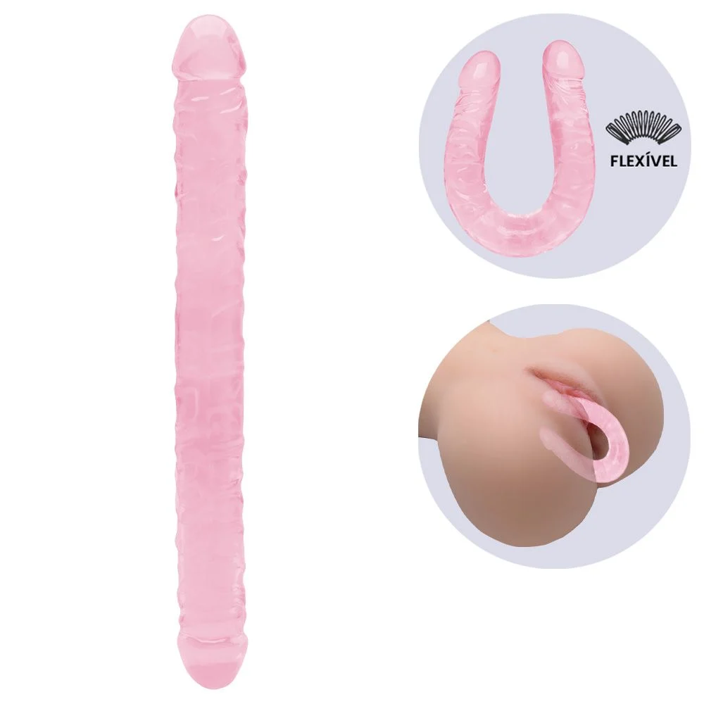 Pênis Realístico Duplo Maciço 33 X 3,2Cm Sexy Import - Imagem 6