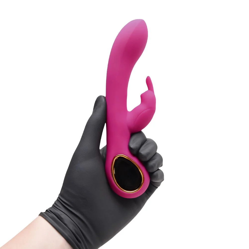 Vibrador Ponto G Com Alça Em Metal Dourado Lealso Vipmix - Imagem 2