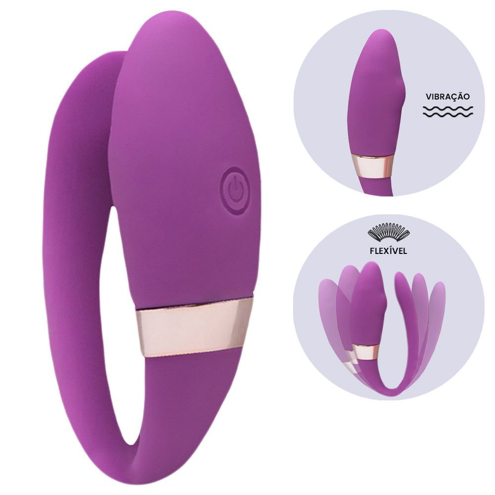 Vibrador Luxo Casal Pontas Duplas 10 Vibrações Vipmix - Imagem 2