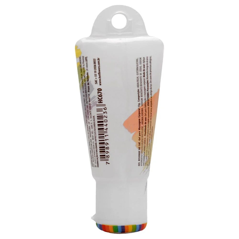 Beijinho No Edí Gel Beijo Grego 15G Hot Flowers - Imagem 3