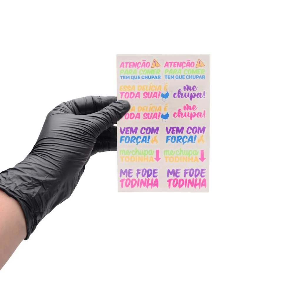 Tem Que Chupar Tatuagem Neon 10 X 15Cm Sedux - Imagem 4