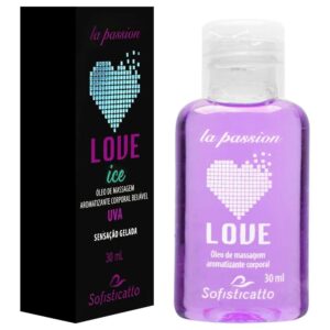 Love Ice ( Uva ) Óleo Beijável Massagem 30Ml Sofisticatto