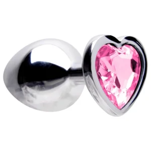Plug Anal Aço Coração M 8 X 3,4Cm ( ROSA ) Sexy Import