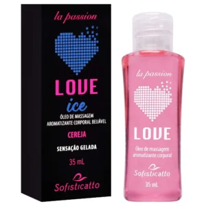 Love Ice ( Cereja ) Óleo Beijável Massagem 30Ml Sofisticatto