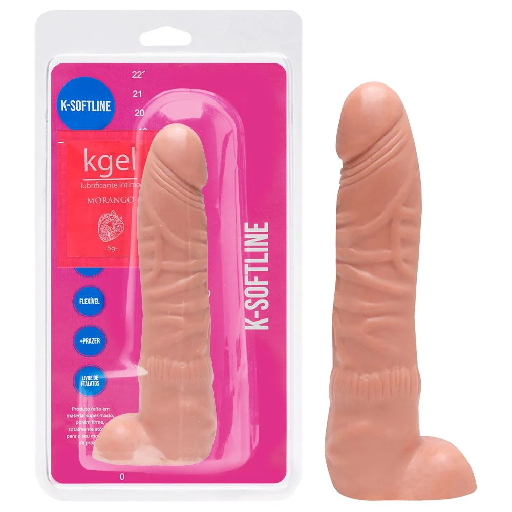 Pênis De Borracha Maciço 28 X 5,5Cm Kgel