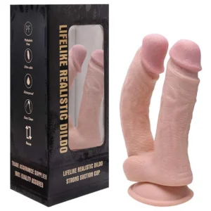 Pênis Realístico Duplo Maciço Lifelike Vipmix