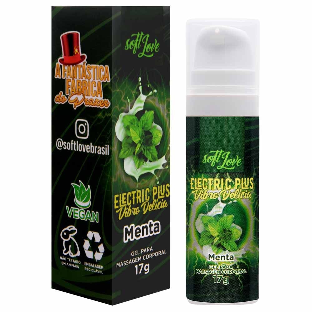 Eletric Plus Gel Vibrador ( Menta ) 17g Soft Love