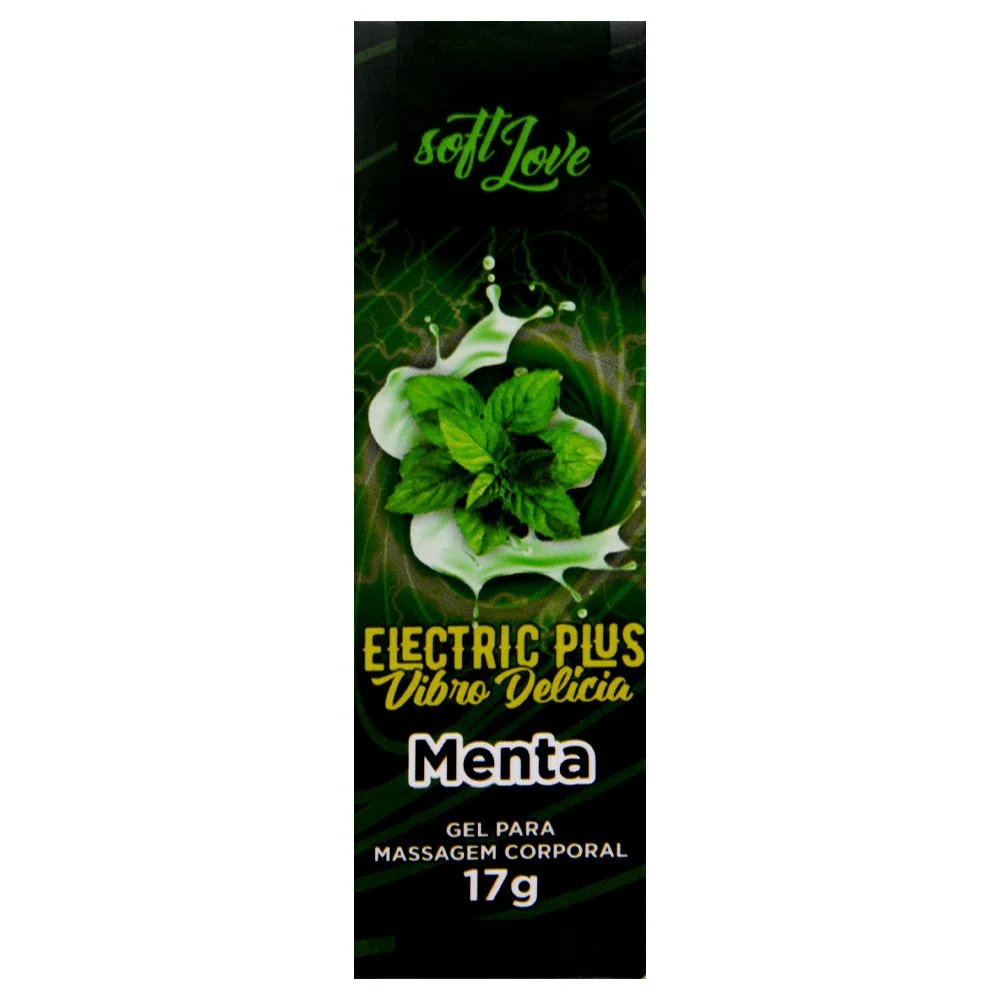 Eletric Plus Gel Vibrador ( Menta ) 17g Soft Love - Imagem 4
