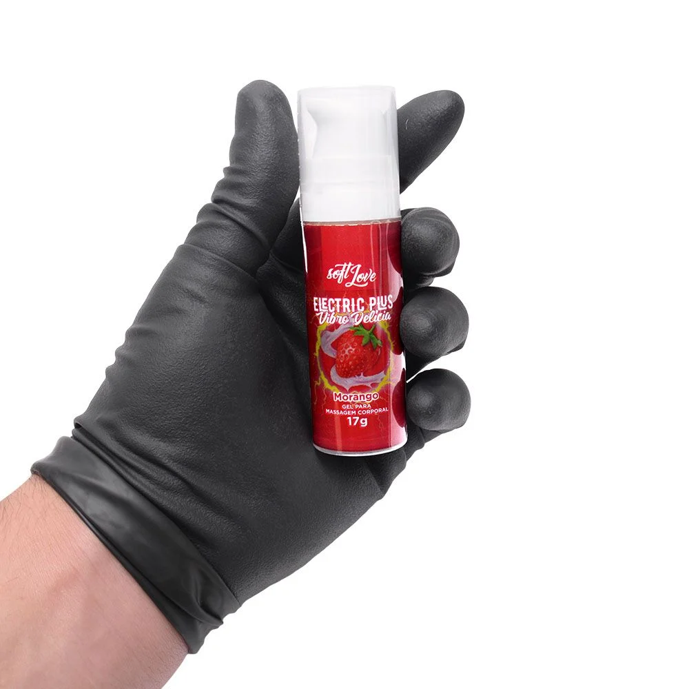 Eletric Plus Gel Vibrador ( Morango ) 17g Soft Love - Imagem 3